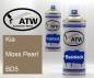 Preview: Kia, Moss Pearl, BD5: 400ml Sprühdose + 400ml Klarlack - Set, von ATW Autoteile West.